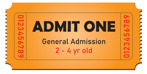 Single Admission Drop-In Pass (Ages 2 - 4)