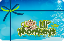 Load image into Gallery viewer, Lil Monkeys Physical Gift Card (In-Store Redemption Only)
