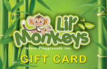 Load image into Gallery viewer, Lil Monkeys Physical Gift Card (In-Store Redemption Only)
