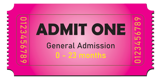 Single Admission Drop-In Pass (0-23 Months) HOLIDAY PRICING