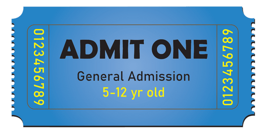 Single Admission Drop-In Pass (Ages 5 - 12)  HOLIDAY PRICING